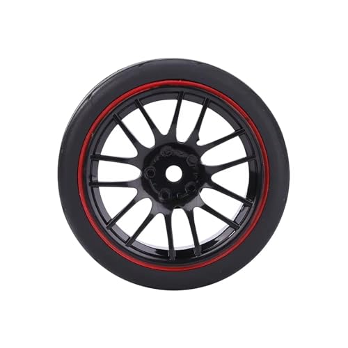 Drift Wheel Hub Tire for Redcat for HPI for Tamiya for Exceed for HSP 144001 1/10 RC Touring Car 65mm On Road Tires & Wheels Rims 12mm Hex Hub 4PCS