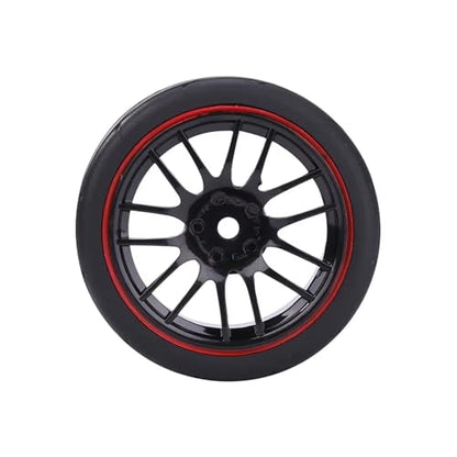 Drift Wheel Hub Tire for Redcat for HPI for Tamiya for Exceed for HSP 144001 1/10 RC Touring Car 65mm On Road Tires & Wheels Rims 12mm Hex Hub 4PCS