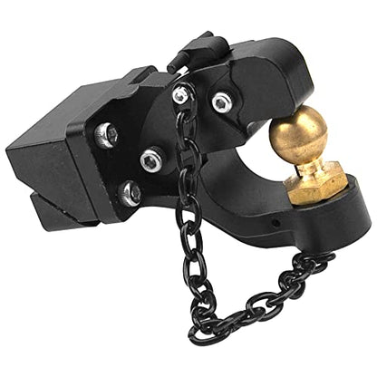 ShareGoo Metal 1/6 RC Hitch Trailer Tow Hook Simulation Tow Shackles Compatible with Axial SCX6 Jeep JLU Wrangler 1/6 RC Crawler Car