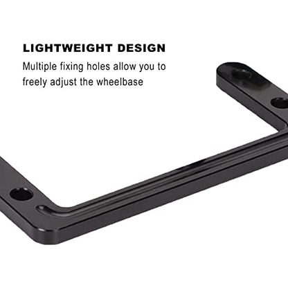 kingsea Metal Transmission Gearbox Carbon Fiber Frame Rails Compatible with 1/10 RC Crawler LCG Chassis Axial SCX10 II Upgrade(Servo Panhard Mounts)