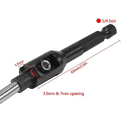 RC Tool kit Quick Assembly Tool Ball Joint Wrench with 1/4'' Hex Shank Fit 5347 Rod Ends for 1/10 RC Crawler Links Building TRX4 SCX10 TF2 VS4-10 RC Tool Set (Rod Ends Assembly Tool Black) (Silver) - color: Silver