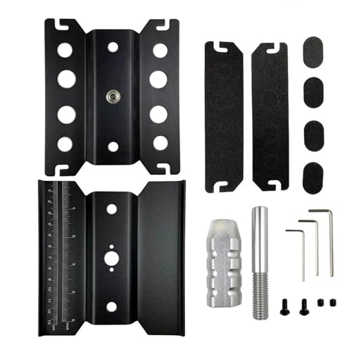 RC Repair Parts 1/5 1/7 1/8 1/10 1/16 1/24 RC Crawler for Buggy Cars Heightening Work Stand Assembly for Platform 360 Degree Rotate Repair Station Tool(Black) - size: Black