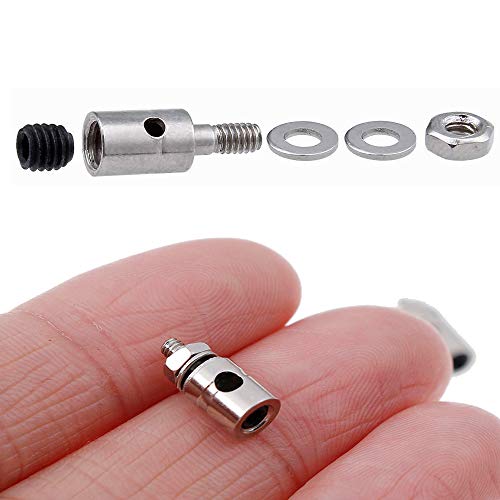 20 PCS Dia 1.3mm Adjustable RC Airplane Pushrod Connector Linkage Stopper for Model Aircraft DIY Replacement Parts