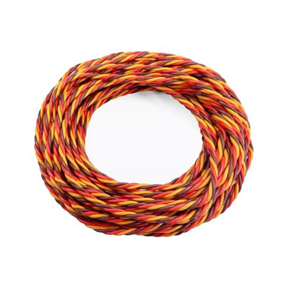 22awg Servo Extension Cable Wire 32 feet 60 Cores Lead 3-pin Line for Futaba JR RC Servo Hobby Model Drones Boats Planes DIY Accessories(E254-1)