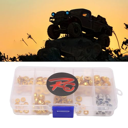 HERCHR Aluminum Alloy Cone Cup Head Screw Gasket Washer Counterbore Washers Gaskets Cup Shim Conical Washer Shim - color: gold