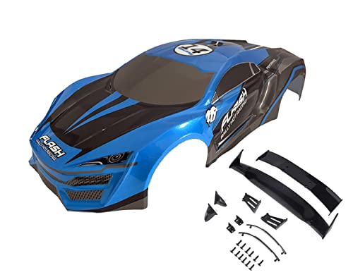 1/10 Scale RC Painted Precut Drift Racing Touring Onroad Car Body Shell Width 200mm with Wing Mirror Accessories (Lykan)
