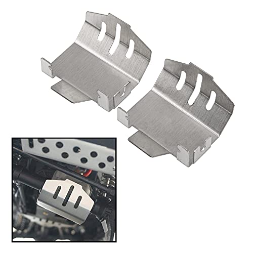 5PCS ShareGoo Stainless Steel RC Skid Plate,RC Chassis Armor Protector Plate Protection Compatible with Traxxas TRX-4 82056-4 1/10 RC Crawler Car