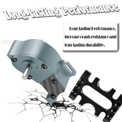 RC LCG Transmission Gearbox Upgrades Part for 1/10 SCX10 SCX10 II 90046 SCX10 III AXI03007 RC Crawler Car,Aluminum Low Center of Gravity highperformance Transmission Gearbox,Titanium - color: Titanium - (Gearbox)