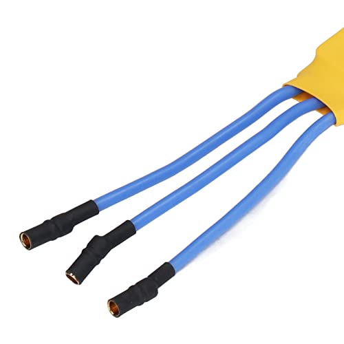 Brushless Motor Speed Controller 30A, ESC for RC Cars Boats Trucks, Waterproof High RPM Multi Protections Auto Throttle Adaptation
