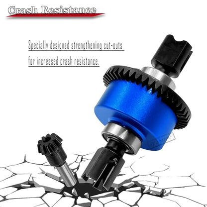 43T Differential Active with 10T Input Gear Upgrades Part for 1/7 Fireteam Mojave 1/8 Karton Notorious Outcast Talion,Metal Diff Set Hops Up,Replace #ARA310957,Navy Blue - color: Navy Blue(43T-10T)