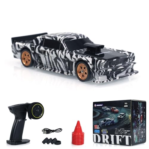 TOUCAN RC HOBBY 1/43 RC Drift Car 4WD RC 2.4g Mini Race Vehicle High Speed Model Radio Control Drift Car Gifts - color: 4301