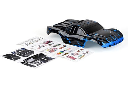 SummitLink Custom Clipless Body Compatible for 1/10 Scale RC Car or Truck BL2S (Truck not Included) (Muddy Blue Over Black)