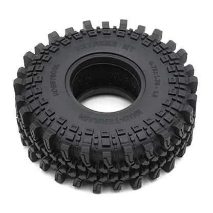 2pcs RC 1.9 Mud-Terrain Tires Tyres Height 121mm/4.75inch for 1/10 Redcat Gen8 / Traxxas TRX-4 / RC4WD D90 TF2 / Tamiay CC01 / Axial SCX10 90047 SCX10 III & Other 1/10 Crawler