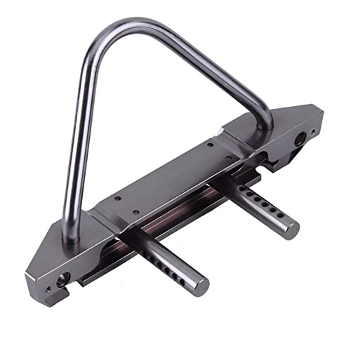 Aluminum Alloy RC Car Front Bumper, Lightweight Accessory for 1/10 Scale Axial SCX10 Remote Control Crawler, Enhances Performance