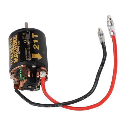 RC Car Brushed Motor 1/10 RC Crawler Car 540 Brushed Motor with Blue Heatsink for Axial Scx10 (21T) - size: 21T