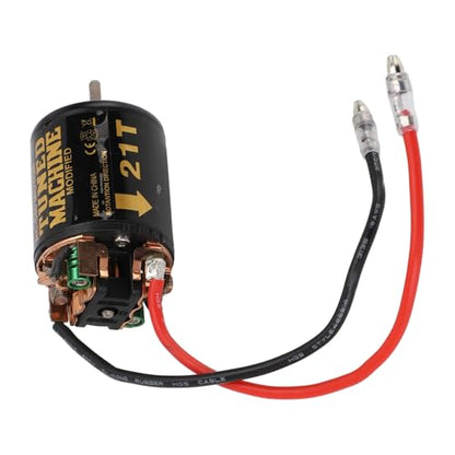 RC Car Brushed Motor 1/10 RC Crawler Car 540 Brushed Motor with Blue Heatsink for Axial Scx10 (21T) - size: 21T