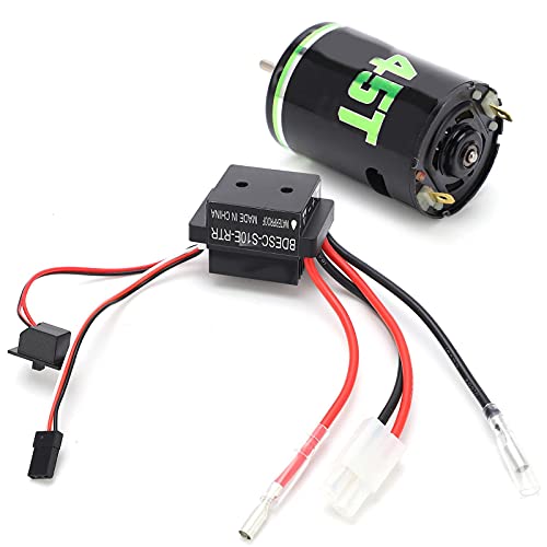 SUNGOOYUE Brushed Motor Combo Set, High Torque RC 540 Brushed Motor ESC Set for SCX10 / D90 / GEN8 RC Crawler Car (45T)