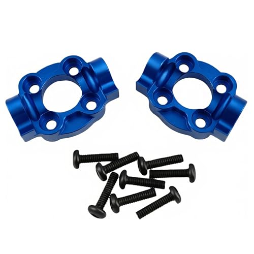 Spindle Carrier Set for Losi 1/18 Mini LMT 4X4 Brushed Truck (Blue) | Aluminum,Front,Monster Truck,Upgrade Parts,LOS214041 Compatible,LOS01026 Compatible,CNC Machined