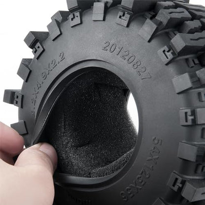 RC Rubber 2.2 Crawler Tires 125MM | For Axial SCX10 Upgrade 1/10, RC Crawler Car