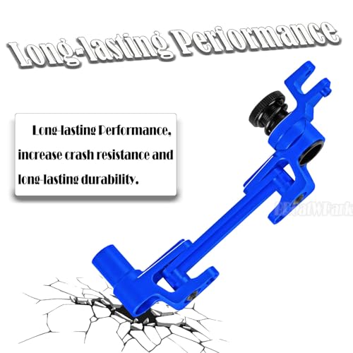 Aluminum Tie Rod & Servo Horn Upgrades Part for 1/10 WideMaxx/X-Maxx,RC Fixed Link Steering Servo Arm,RC Truck Mode #89086-4,#89076-4,Navy Blue - color: Navy Blue - (Tie Rod & Servo)