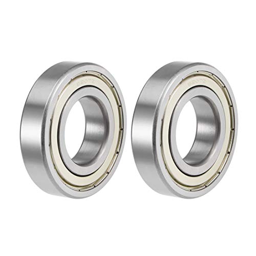 uxcell 6207ZZ Deep Groove Ball Bearings Z2 35mm X 72mm X 17mm Double Shielded Carbon Steel 2pcs - size: 35mmx72mmx17mm