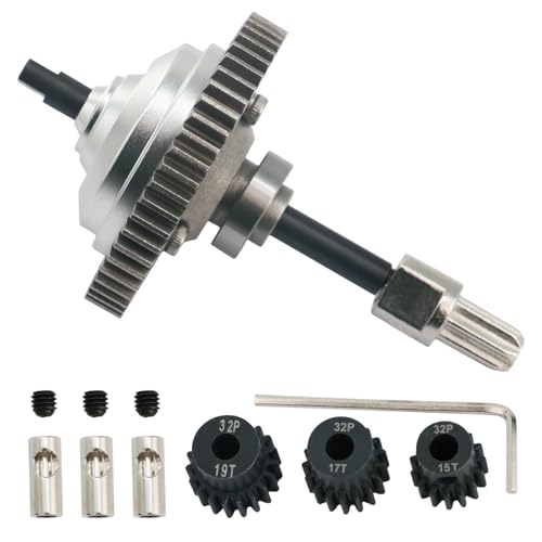 6780 54T Steel Center Differential Replacement with 15T + 17T + 19T Gear for Traxxas Hoss 4X4 VXL, Rustler 4X4, Slash 4X4, Stampede 4X4