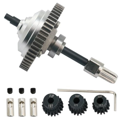 6780 54T Steel Center Differential Replacement with 15T + 17T + 19T Gear for Traxxas Hoss 4X4 VXL, Rustler 4X4, Slash 4X4, Stampede 4X4