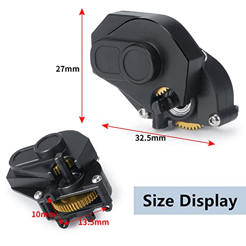 MORLORDY RC Metal Transmission Assembly Gearbox Case for 1/24 RC Crawler Car Axial SCX24 Upgrades Parts Accessories