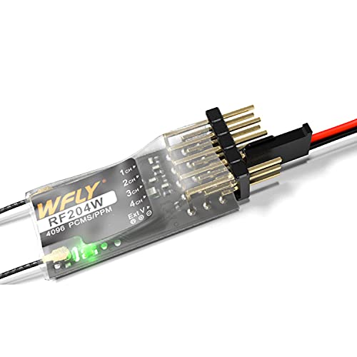 WFLY RC Receiver 2.4GHz Micro 4CH RC Receiver (W.Bus Compatible with S.Bus) USB RF204W