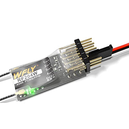 WFLY RC Receiver 2.4GHz Micro 4CH RC Receiver (W.Bus Compatible with S.Bus) USB RF204W