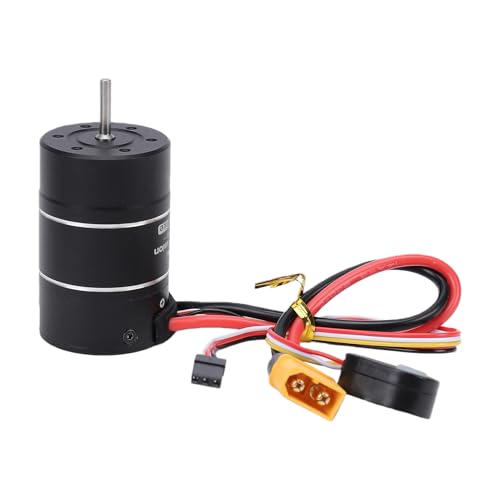 Zunate 3660 1800KV Brushless Motor with 40A ESC, Sensor FOC Control for 1/10 Crawler - Rainproof, Programmable BEC, Enhanced LowSpeed