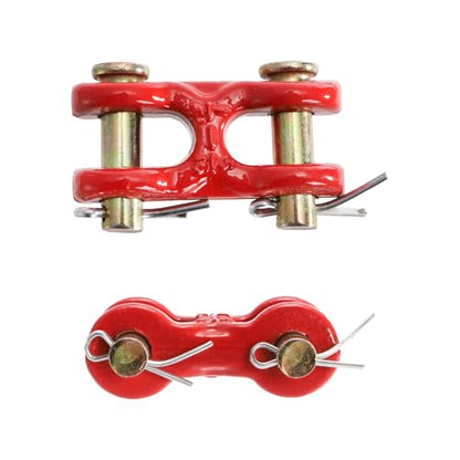 Bekith 6 Pack 5/16 Inch Safety Chain Repair Link, Zinc Plated G70 Forged Twin Clevis Link, Heavy Duty Trailer Tie Down Links Double Clevis Link for Transport Use, 3900lbs Working Load Limit