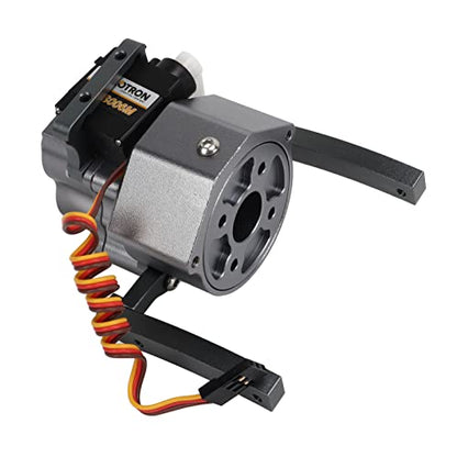 plplaaoo RC Gear Box Transfer Case Aluminum Alloy Anodize Accurate RC Gear Box Kit with Shaft for SCX10 1/10 313mm Wheelbase (You Color) - color: You Color