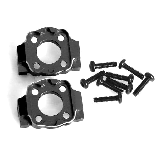 Aluminum Front C Hub Carrier C-seat RC Upgraded Parts for LOSI 1/18 Mini LMT 4X4 Brushed Monster Truck RTR-LOS01026 RC Car, Black - color: Black C-seat