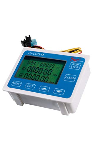 Digital LCD Display Quantitative Controller Water Control + 1/2" Hall Effect Flow Sensor Flowmeter - size: G1/2" male thread