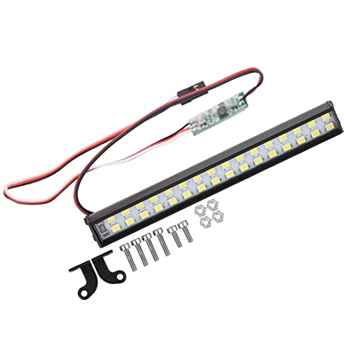 RC Light Bar, RC Light Kit Metal Plastic with Installation Accessories RC LED Lights for RC Crawler Car