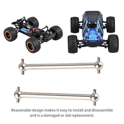 KIMISS Car Drive Shaft, 2PCS RC Metal Rear Dogbones Drive Shaft for 16889 1/16 RC Car Spare Parts Upgrade M16106 Aluminum Alloy