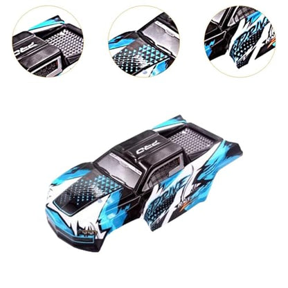 RC Body Shell 1/16 RC Car Body Shell Cover Upgrade Part RC Car Replace Parts Painted Body Shell DIY Accessory Lightweight Suitable for 16101 16102, Blue - color: Blue