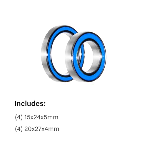 for Traxxas X-MAXX 6s 8s (Original) Wheel Hub Bearings Kit 15x24x5-20x27x4 (8 Pcs)