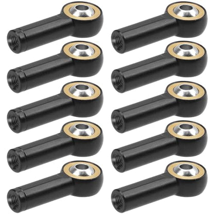 10Pack Vgoohobby Aluminum CW CCW M3 Link Rod Tie Rod End Ball Head Joint Holder 26mm Compatible with Axial Redcat HSP Traxxas HPI 1/10 RC Car Truck DIY Robot Boat Airplane (Black) - color: Black