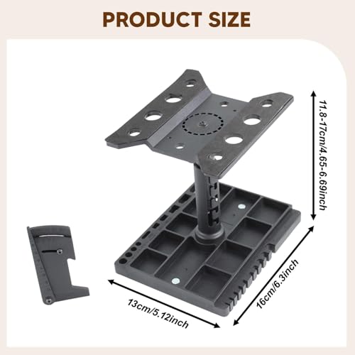 RC Stand Rotatable Workstation Adjustable Repair Stand Repair Tray Platform PP Material Rotation Feature Suitable for RC Car Truck Work
