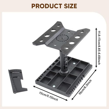 RC Stand Rotatable Workstation Adjustable Repair Stand Repair Tray Platform PP Material Rotation Feature Suitable for RC Car Truck Work
