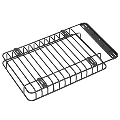 RC LED Light Luggage Rack, Metal Roof Rack with LED Light Bar for Simulation Climbing RC Car, Stainless Steel Durable Accessory for RC Vehicle Upgrade