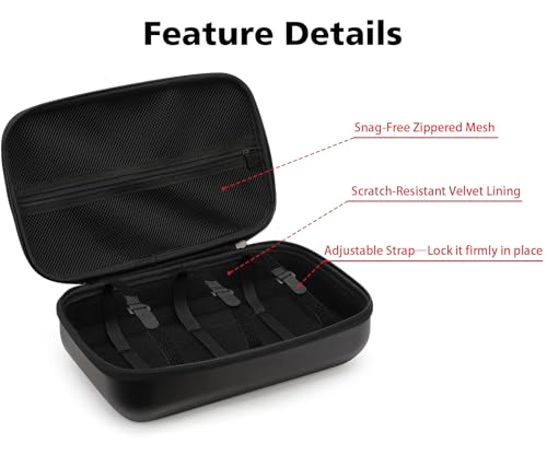 Storage Case Compatible with NOCO AIR10/AIR15/AIR20 Tire Inflator, Portable Air Compressor Pump Bag with Zipper Mesh Pocket and Adjustable Strap(CASE ONLY)