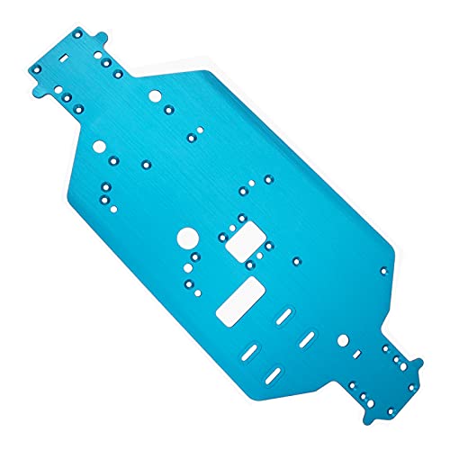 Aluminum Alloy 06001 Chassis Bottom Plate Frame Compatible with Redcat Racing HSP 94105 94106 94108 94109 1/10 RC Off-Road Buggy Car (Blue) - color: Blue