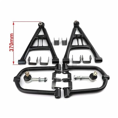 350-370mm Front A Arm for 150-250cc ATV Go Kart Buggy Quad | Front A Arm 350-370mm | For 150-250cc ATV Go Kart | Buggy Quad Suspension Control Arm Set(370mm) - size: 370mm