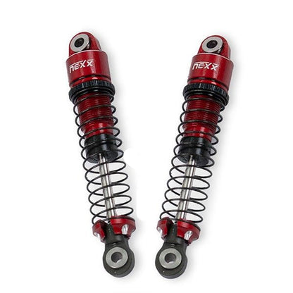 Nexx Racing Oil Shocks (4pcs) for 1/18 RC Crawler Ascent18 - Remote Control Car, RC Crawler Redcat 1/18 4WD Nexx Racing Upgrade Parts (HELIDIRECT) (Red - 53mm) - color: Red - 53mm