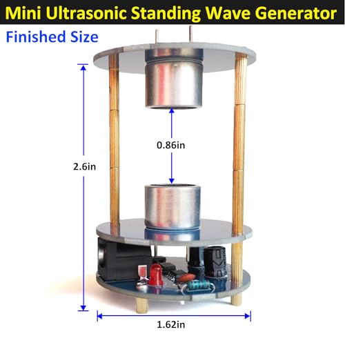 DIY Ultrasonic Suspension Solder Project Kit for Electronic Soldering Practice and Learning, Mini Cool Acoustic Levitator, DIP Version, Great STEM Project and Gift by VIGURTIME