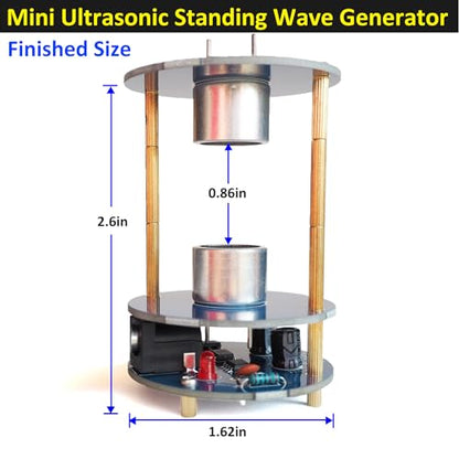 DIY Ultrasonic Suspension Solder Project Kit for Electronic Soldering Practice and Learning, Mini Cool Acoustic Levitator, DIP Version, Great STEM Project and Gift by VIGURTIME
