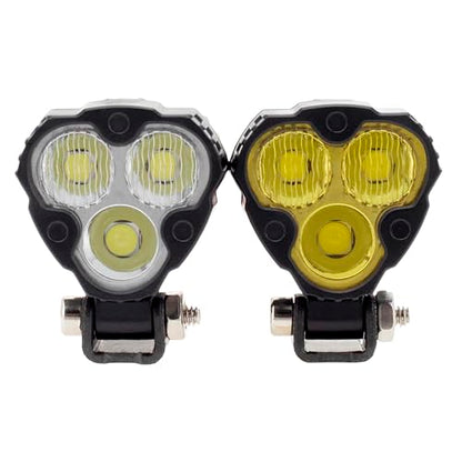 MEUS RACING RC Car LED Lights Kit 1/10 1/8 Scale RC Accessories for Axial SCX10 90046 Wraith Traxxas TRX4 TRX6 Redcat Gen8 Upgrades Parts (2pcs Clover Lights) - style: 2pcs Clover Lights
